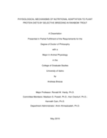PHYSIOLOGICAL MECHANISMS OF NUTRITIONAL ADAPTATION TO PLANT PROTEIN DIETS BY SELECTIVE BREEDING IN RAINBOW TROUT