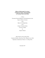 Effects of Horizontal Curvature, Vertical Curvature, and Guardrail on Passing Choice and Safety