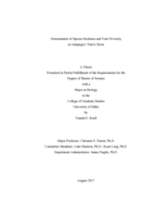 Determinants of Species Richness and Trait Diversity in Galapagos’ Native Biota