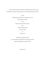 Changes in Student-Athletes’ Self-Efficacy for Making Healthful Food Choices and Food Preparation following a Social Cognitive Theory-based Cooking Education Intervention