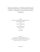 Modeling the Resilience of Multimodal Rural Freight Corridors: An Integrated Area-based and Link-Based Framework