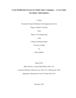 Crash Modification Factors for Public Safety Campaigns – A Case Study: The Idaho’s Shift Initiative