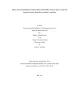 Effects of increased ambient particulate matter from wildfire some on dairy cow and calf immune function, metabolism, and blood composition