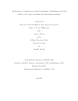 The Relevance of Contact Terms Versus Pion-Exchange Contributions in the Chiral Effective Field Theory description of Nucleon-Nucleon Scattering