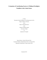 Evaluation of Contributing Factors to Wildland Firefighter Fatalities in the United States