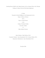 Enriching Bovine Milk Fat with Alpha-Linolenic Acid, an Omega-3 Fatty Acid, Through Feeding of a Rumen Protected Flax-Based Supplement