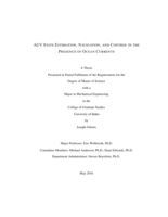 AUV State Estimation, Navigation, and Control in the Presence of Ocean Currents