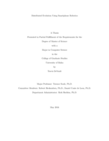 Distributed Evolution Using Smartphone Robotics