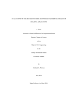 EVALUATIONS OF FIRE-RETARDANT FIBER-REINFORCED POLYMER MATERIALS FOR BUILDING APPLICATIONS