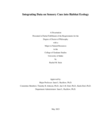 Integrating Data on Sensory Cues into Habitat Ecology