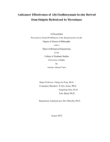Anticancer Effectiveness of Allyl Isothiocyanate in-situ Derived from Sinigrin Hydrolyzed by Myrosinase