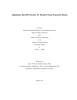 Impedance Based Protection for Fuseless Shunt Capacitor Banks