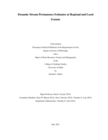 Dynamic Stream Permanence Estimates at Regional and Local Extents