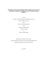 The Impact of Grid-connected Photovoltaic Voltage Sourced Converter with Negative Sequence Decoupling Control on Protection Scheme Behavior