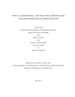 Optical, Compositional, and Structural Identification and Characterization of Fibrous Zeolites