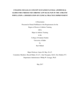 UTILIZING MULLIGAN CONCEPT SUSTAINED NATURAL APOPHYSEAL GLIDES FOR UNRESOLVED CHRONIC LOW BACK PAIN IN THE ATHLETIC POPULATION: A DISSERTATION OF CLINICAL PRACTICE IMPROVEMENT