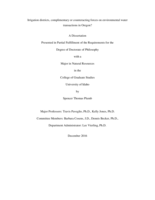 Irrigation districts, complimentary or counteracting forces on environmental water transactions in Oregon?