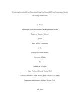 Monitoring Streambed Scour/Deposition Using Non-Sinusoidal Water Temperature Signals and During Flood Events