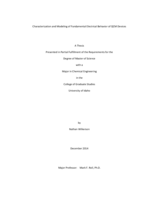 Characterization and Modeling of Fundamental Electrical Behavior of QCM Devices