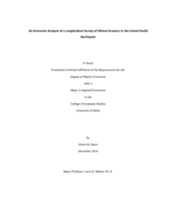 An Economic Analysis of a Longitudinal Survey of Wheat Growers in the Inland Pacific Northwest