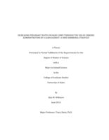 INCREASING PREGNANCY RATES IN DAIRY COWS THROUGH THE USE OF CHRONIC ADMINISTRATION OF A GnRH AGONIST; A NEW HORMONAL STRATEGY