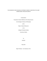 The Geographic and Ecological Patterns of Genetic Variation of the Abies grandis-Abies concolor Complex