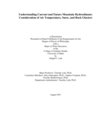 Understanding current and future mountain hydroclimate: consideration of air temperature, snow, and rock glaciers