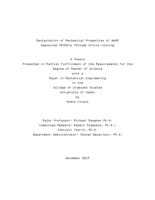 Manipulation of Mechanical Properties of WAAM  Deposited ER70S-6 Through Active Cooling