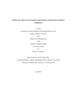 POTENTIAL IMPACTS OF WIDER LONGITUDINAL EDGELINE PAVEMENT MARKINGS