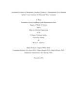 Accelerated Evolution of Biomimetic Crossflow Filtration: A Parameterized, Wave Minimal Surface Vortex Generator for Particulate Water Treatment
