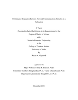 Performance Evaluation Between Network Communications Switches in a Substation