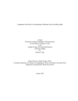 Companions of Our Exile: An Archaeology of Domestic Life on Fort Boise, Idaho