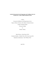 Analytical Expressions for the Eigenvalues and Confidence Intervals Arising from a 3-Stage Wildlife Population Matrix