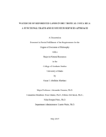 Water Use of Reforested Lands in Dry Tropical Costa Rica: A Functional Traits and Ecosystem Services Approach