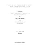 Natural and human influences on baseflow regimes: a physically-based and geochemical analysis