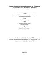 Effects of Diverse Cropping Systems on Arthropod Communities and Weed Seed Predation