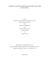 A Retrofit Analysis of Unreinforced Masonry Walls Under Blast Loading