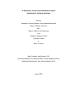 An Exploratory Assessment of Soil Moisture Regime Delineations in the Pacific Northwest