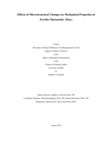 Effects of Microstructural Changes on Mechanical Properties in Ferritic-Martensitic Alloys
