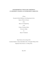 CRASH REPORTING IN THE PACIFIC NORTHWEST: AN ASSESSMENT UTILIZING LAW ENFORCEMENT NARRATIVES