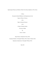 Spatiotemporal Patterns and Models of Ebola Virus Disease Epidemic in West Africa