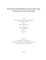 Water Quality and Soil Health Response to Beaver Dam Analogs in an Intermittent Stream in Southern Idaho