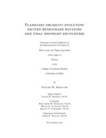Planetary obliquity evolution: excited retrograde rotators and tidal resonant encounters