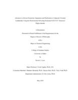 Advances in Solvent Extraction: Separation and Purification of Adjacent Trivalent Lanthanides Using the Electroneutral Solvating Extractant N,N,N’,N’-Tetraoctyl Diglycolamide