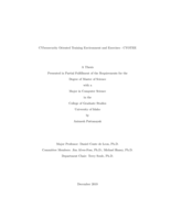 CYbersecurity Oriented Training Environment and Exercises