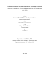 Evaluation of a method for the use of periphyton recruitment on artificial substrates as an indicator of watershed land use in bays of Coeur d’Alene Lake, Idaho