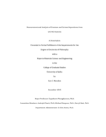 Measurement and Analysis of Uranium and Cerium Depositions from LiCl-KCl Eutectic