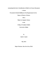 Automating Derivative Classification in Multi-Level Secure Documents