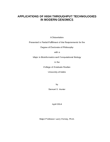 APPLICATIONS OF HIGH THROUGHPUT TECHNOLOGIES IN MODERN GENOMICS