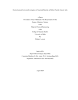 Electrochemical Corrosion Investigation of Structural Materials in Molten Fluoride Eutectic Salts